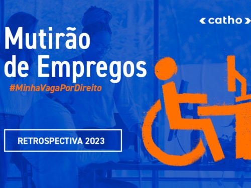 Imagem do banner do mutirão de empregos da Catho