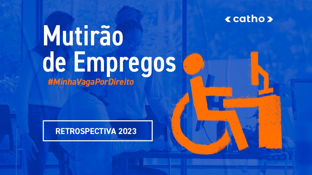 Imagem do banner do mutirão de empregos da Catho